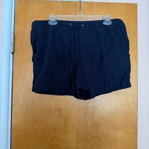 H&M Navy Blue Drawstring Shorts with Pockets, Size L